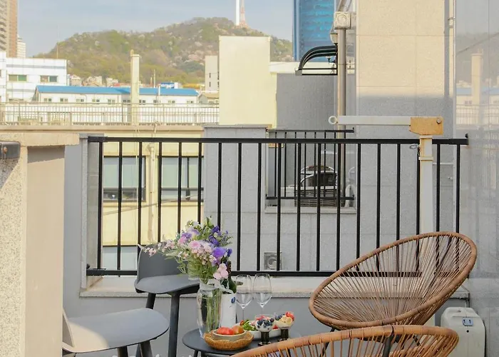 Gasthof 2호점 New 2br 3min Station Elevator Terrace Namsan View Free Luggage *